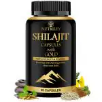 Shilajeet Gold Capsules, Pure Shilajit, Restores Energy with Ashwagandha, Musli (60 Capsules)