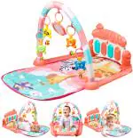 Zest 4 Toyz Musical Piano Baby Play Gym Mat Kids Activity Gym with Music and Lights Baby Crawling