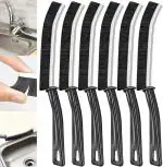 ToYooZe Gap Cleaning Brush, Bathroom Gap Cleaning Brush, (Pack Of 6) Clean The Dead Corners of Bathroom Kitchen Tiles, Window Slots, Multi-Purpose Door Window Deep Cleaning Brush Supplies (Gap Brush)