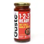 Gusto Foods Ready to Cook Hot Chilli Gralic - 250gm | Indo-Chinese Gravy | Resturant like Chinese at Home | Ready to Cook in 3 Easy Steps | Gravy or as even Dip / Chutney