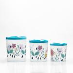 Gluman Criss Cross Blue RPP Storage Container 7+ 4.2+ 3.2L (Set of 3)