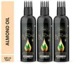 Desi Crew Sweet Almonds Oil Cold Pressed for Hair and Skin 100 ml (pack of 3)