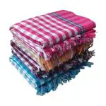 ASH Traders Multocolor Handloom XXXL Bath Towels for Men and Women Cotton, 36 x 72 inch (pack of 5)