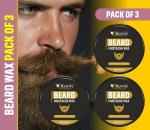 KURAIY Natural Beard Wax Professional Styling For High Gloss, High Hold, Healthy Beard Hair Wax (100 g)