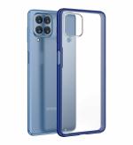 Golden Sand for Samsung Galaxy M33 5G Cover - Rugged Frosted Semi Transparent PC Shock Proof Slim Back Case for Samsung Galaxy M33 5G, Blue