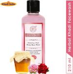 Herbal Khadi Honey Rose 100% Natural Purifying Herbal Facewash For Glowing Skin Soothing Moisturizing Anti Acne Oil Control (Pack of 1) 210 ml