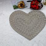 Ladli Jee PACK OF 1 - HEART SHAPE POLYESTER PLACEMAT - DINNING TABLE MAT