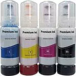 INK POINT 001, 003 Refill for Epson Eco Tank L4160 Printer Multicolor Ink Bottle pack of 4