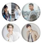 Dhcrafts Multicolor Metal Park Seo- Joon D1 Printed Fridge Magnet, 5.8 Cm (Pack Of 4)