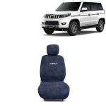 Kingsway Towel Fabric Car Seat Covers for Mahindra Bolero Neo, 2021 Onwards Model, Material: 100% Cotton, Color : Grey, Complete Set of All Seats (Car Specific Front + Rear Seat Covers)