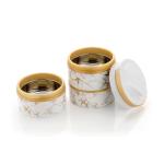 UNICEPT 3 container Big Insulated Lunch Box Container Hot Fresh Storage Leak Proof Outside Plastic Inside Stainless Steel Food Grade Tiffin Return Gift Kids Birthday Party-900ML (White, Pack of 1)