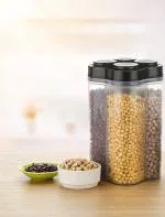 Leadder Kitchenware Plastic 4 in 1 Storage Air Tight Container 2500 ml ( Pack Of 1 )