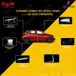 FALCON CAR CHROME ACCESSORIES COMBO KIT FOR i20 (2020 ONWARDS)