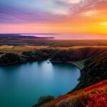 Love Creation 12x18 Size poster print for creative wall art- serenity-sunset-a-digital-art-print-7883(Non Sticker)