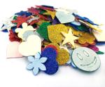 PERDAY Decoration Sticker For Kids Craft Mixed Glitter Sticker Small ( Pack of 60 )