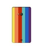 Casotec Rainbow Colors Design 3D Printed Hard Back Case Cover for Microsoft Lumia 540
