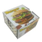 Aumni Crafts Burger Packing Paper Box (Pack of 50) 5x5x3 Inch Multicolor Random Print Design