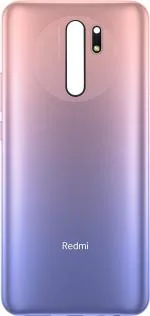 PURPLESAVVY Sunrise Flare Plastic Side Volume And Power Keys Back Panel For Xiaomi Redmi 9 Prime