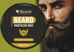 KURAIY Amazing Earth Beard & Mustache Holding Wax Gel for Men - Certified Organic, Strong Hold, Styling, Argan Oil, Chemical Free, 100% Vegan & Cruelty Free - 50gm Hair Wax (100 g)