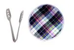 First Front Stainless Steel Momo Tong with Roti Round Cover and Multicolour, Pack of 2