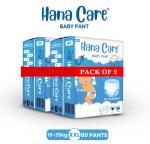 HANA CARE ALL ROUND PROTECTION BABY DIAPER PANTS, SKIN PROTECTION SOFT HIGH ABSORBENT ADJUSTMENT FIT (PACK OF 1_40 PANTS_ XXL)