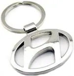 Blue Aura Ezone Silver Hyundai Key Chain