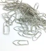 PERDAY 100 Pcs Steel Paper Clips Small Size Small Steel Paper Clips Durable and Rust Proof Steel Color Paper Clips for Paper Work