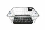 Devashree Stainless Steel Dish Drainer Basket for Kitchen | Dish Drying Stand | Bartan Basket | Plate Rack ( 56 x 43 x 23 cm)