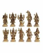 Vishnu Dashavatar Idols Brass Handicrafts Arts By KALARAMBH