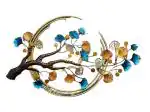 MGHY Ring Tree wall Light | GOLD BLUE | Metal Wall Decor Item