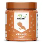 Bharvi Orange Candy | Narangee Candy (Pack of 400gm) Jar Pack| Narangee Toffee | Orange Toffee