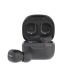 Mozu Flexibuds X Most Comfortable Nano Earbuds Bt 5.3 Touch HeavyBass Bluetooth Headset (Black,True Wireless)