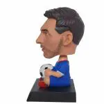 Mapache Bobble Head Carton Head Phone Holder Bracket Car Dashboard Decoration Model Toys (Messi)