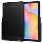 Spigen Matte Black TPU Rugged Armor Designed For Galaxy Tab S6 Lite Case With S Pen Holder