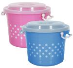 Kuber Industries Blue, Pink Plastic Airtight Food Storage Containers ( 2)