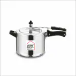Home Zone-Aluminium Sleek Pressure Cooker Induction Bottom (Inner lid)- 5Ltr