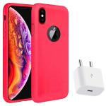DR VAKU Red iPhone x Silicone Mobile Cover Case (10 x 5 x 5 cm)