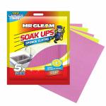 Mr Gleam Soak Ups Sponge Cloth 4 + 1 Pk