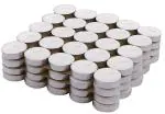 RTWARE Wax Tealight Candles, White, Unscented, Smokeless 2 hrs Burning (Pack of 100 pcs)