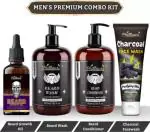 Phillauri Beard Care Combo Kit All in One Kit Beard Oil/Beard Wash/Beard Condoner/Charcoal Facewash (4 Items in the set)