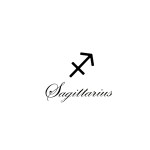 SIMPLY INKED Sagittarius Astrology Temporary Tattoo, Letter & Zodiac symbol Tattoo for all (Sagittarius Astrology Tattoo)