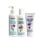 New XO Curls Curl Therapy Range for Women & Men, Shampoo plus Conditioner and Leave-in Conditioner Combo for frizz-free, soft natural curls