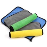 LINEAR Super Absorbent Dual Sided 300 GSM Thick Lint & Streak Free Multipurpose Magic Microfiber Towel for Car, Bike, Home & Kitchen Cleaning, Polishing & Detailing, Pack of 3