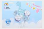 My Party Suppliers 5 in 1 Multicolor Its a Boy Baby Theme Foil Balloons Bouquet set (pack of 5)