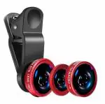 D & Y - Careflection || Universal 3in1 Mobile Camera Photo Lens; Fisheye Lens; Wide Angle; Macro Lens with Clip Holder for All Smartphones (Multicolor)