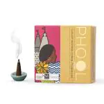 PHOOL - Tuberose Incense Cones | Charcoal free |100% certified natural | Pack of 40 sticks | Phool Luxury Incense