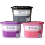 freshcant Compact Moisture Absorber Refresh Every Place, Dehumidifier for Wardrobe/Closets, Storage Compartment, Cupboard, Almirah, Shoe Rack, Bathroom Uses (1 LAVENDER, 1 ROSE & 1 CHARCOAL COMBO PACK, Pack of 3)