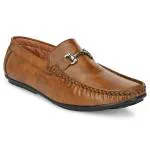 Server Casual Stylish Partywear Designer Back Open Casual Loafers For Men (Tan) Uk Size 10
