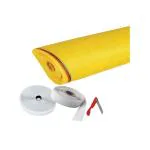 NETFLY Mosquito Net for Window with Fiber Glass Mesh 4/4feet(120/120cm) 47/48Inches 1 Year Guarantee Without Stitched (Yellow Color) 200GSM Model NO:72