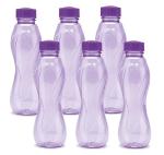 MILTON Oscar 1000 Pet Water Bottle, Set of 6, 1 Litre, | BPA Free | Food Grade | Office Bottle | Gym Bottle | Home | Kitchen | Travel Bottle | Hiking | Treking Bottle - Purple